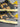 YELLOW AND GRAY SYNTHETIC LEATHER SNEAKERS