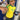 YELLOW BRAZIL T-SHIRT WITH Y2K LETTER PRINT