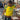 YELLOW BRAZIL T-SHIRT WITH Y2K LETTER PRINT