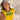 YELLOW CROP TOP WITH GREEN TRIM FOR VINTAGE JUNIOR SPRING SUMMER