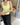 YELLOW TANK TOP AND BLACK SWEATPANTS SET IN SOFT KNIT FABRIC