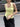YELLOW TANK TOP AND BLACK SWEATPANTS SET IN SOFT KNIT FABRIC