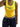 YELLOW TANK TOP BRASIL WITH LETTER EMBROIDERY AND SCOOP NECK