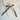 ZINC ALLOY BUTTERFLY KEYRING WITH SPLIT RING AND GEOMETRIC PATTERN