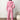 Y2K Style Pink Zip-Up Hoodie and Pants Set
