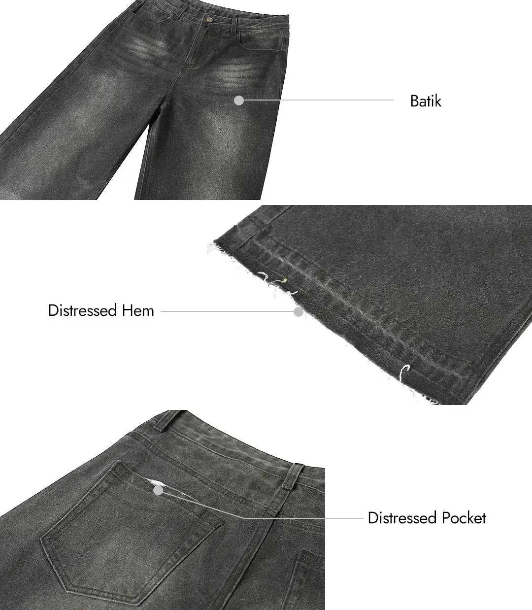 MID WAIST STRAIGHT LEG DENIM PANTS FOR ALL SEASONS
