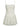 French-Style Pure White Lace Trim Slip Dress