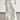 White Wide-Leg Pants with Ruched Hem