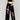 Sweet & Edgy Heart & Skull Print Jogger Pants