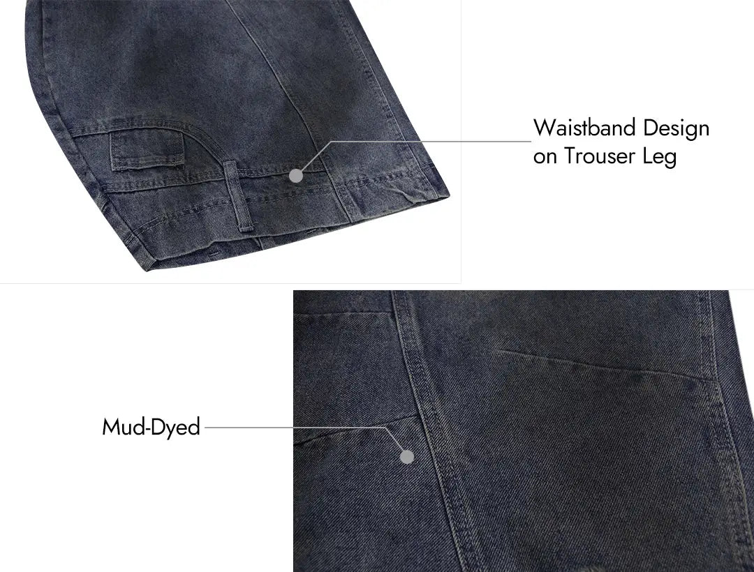 PANTALON LONG EN DENIM À JAMBE FUSELÉE POUR TOUTES LES SAISONS