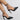Elegant Black Rhinestone Stiletto Sandals