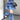 Y2K Denim Star Print Knit Leg Warmers