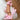 Stiletto Heel Sandals with Pink Bow Detail