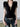Retro Leopard Print Knit V-Neck Top