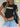 Y2K-Inspired "JUMP!" Crop Top T-Shirt