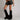 Y2K Denim Star Print Knit Leg Warmers