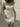 Elegant Square Neck Lace Trim A-Line Dress