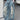 Y2K Style Washed Faux Denim Cargo Pants