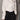 Chic White Letter Embroidery Hoodie