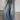 Vintage Washed Blue Denim Wide Leg Jeans