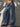 Washed Blue Wide-Leg Extra-Long Mopping Jeans