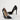 Pointed-Toe Glossy Black Stiletto Heels