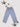 Y2K Streetwear Light Blue Geometric Straight-Leg Pants