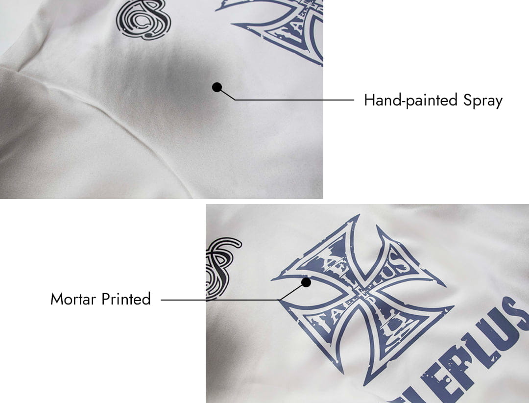 Sweats à capuche graphiques à imprimé croisé Thesupermade