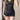 Y2K-Inspired Black V-Neck Crop Top