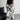 Y2K White Star Print Straight-Leg Pants