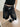 Y2k Retro Low Rise Jorts Brushed Black Wash Cropped Baggy Jeans Denim Short