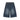Y2k Retro Low Rise Jorts Brushed Black Wash Cropped Baggy Jeans Denim Short