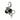 Star Shaped Dice Black 8 Ball Pendant
