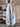 Elegant Blue & White Checkered Wide-Leg Pants