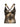 Backless vintage tank top with leopard print