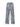 ACID-WASH BARBED WIRE DESIGN STRAIGHT LEG LONG PANTS