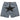 ACID-WASH DENIM SHORTS WITH BLACK STAR DESIGN HIP HOP SHORTS - blue / S - Denim Jean + men | Sweetheart Supplies