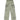 ACID-WASH GREEN CARGO PANTS WITH MID WAIST IN COTTON BLEND