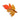 ACRYLIC AUTUMN LEAVES HAIR CLAW ARRANGEMENT