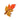 ACRYLIC AUTUMN LEAVES HAIR CLAW ARRANGEMENT