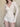 ADULT Y2K COLLAR V-NECK TOP WITH CONTRAST LACE PRINT FOR SPRING AND FALL