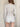 ADULT Y2K COLLAR V-NECK TOP WITH CONTRAST LACE PRINT FOR SPRING AND FALL