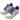 AESTHETIC STAR SNEAKERS WITH GREEN ACCENTS AND PURPLE LACES