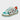 AQUA AND WHITE SNEAKER CASUAL FOOTWEAR WITH BRIGHT DESIGN