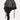 ASYMMETRICAL DENIM SKIRT DISTRESSED BLACK COTTON BLEND