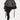 ASYMMETRICAL DENIM SKIRT DISTRESSED BLACK COTTON BLEND