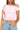 ASYMMETRICAL SHORT-SLEEVED TOP WITH RUCHING IN WHITE
