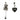 ASYMMETRICAL TEDDY BEAR AND HEART EARRINGS FOR WOMEN