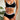 ATHLETIC LINGERIE SET COLOR BLOCK BELLY SUPPORT