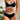 ATHLETIC LINGERIE SET COLOR BLOCK BELLY SUPPORT